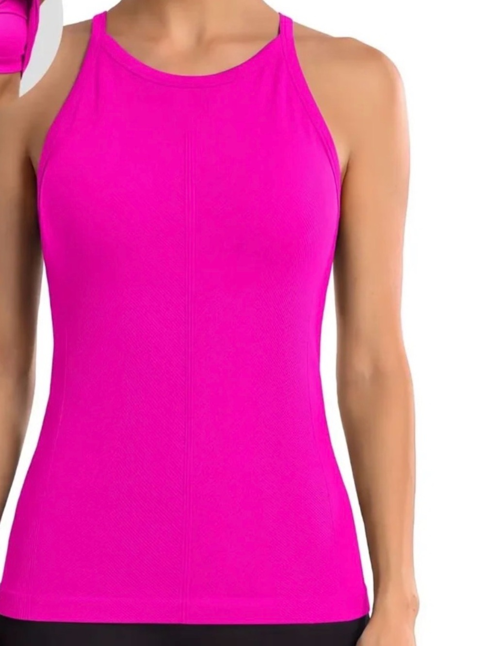 all in motion Hot Pink High-Neck Performance Tank